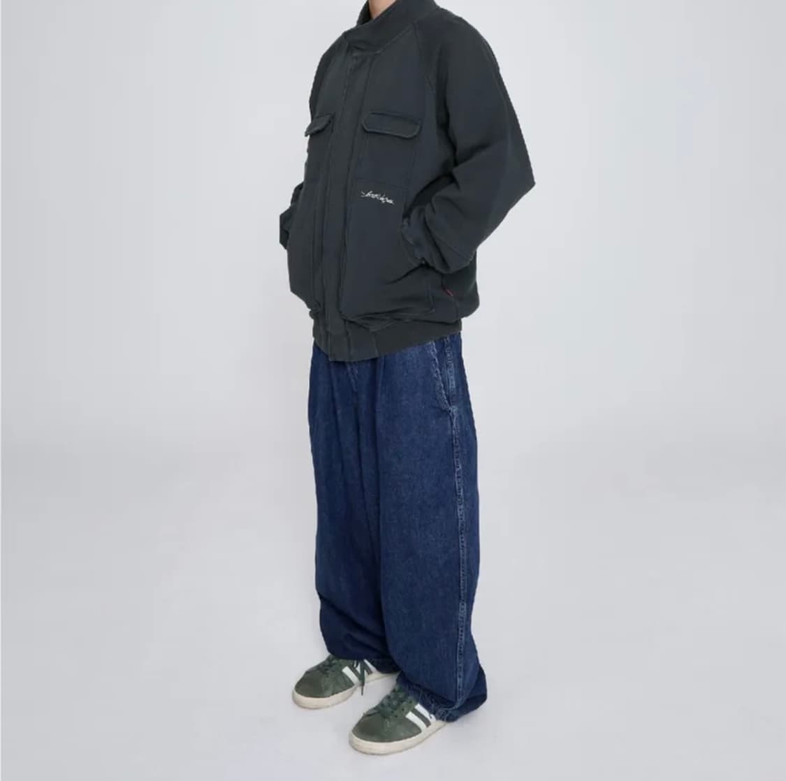 Y.E.S Zip Sweat Jacket Charcoal xl 상품이미지3