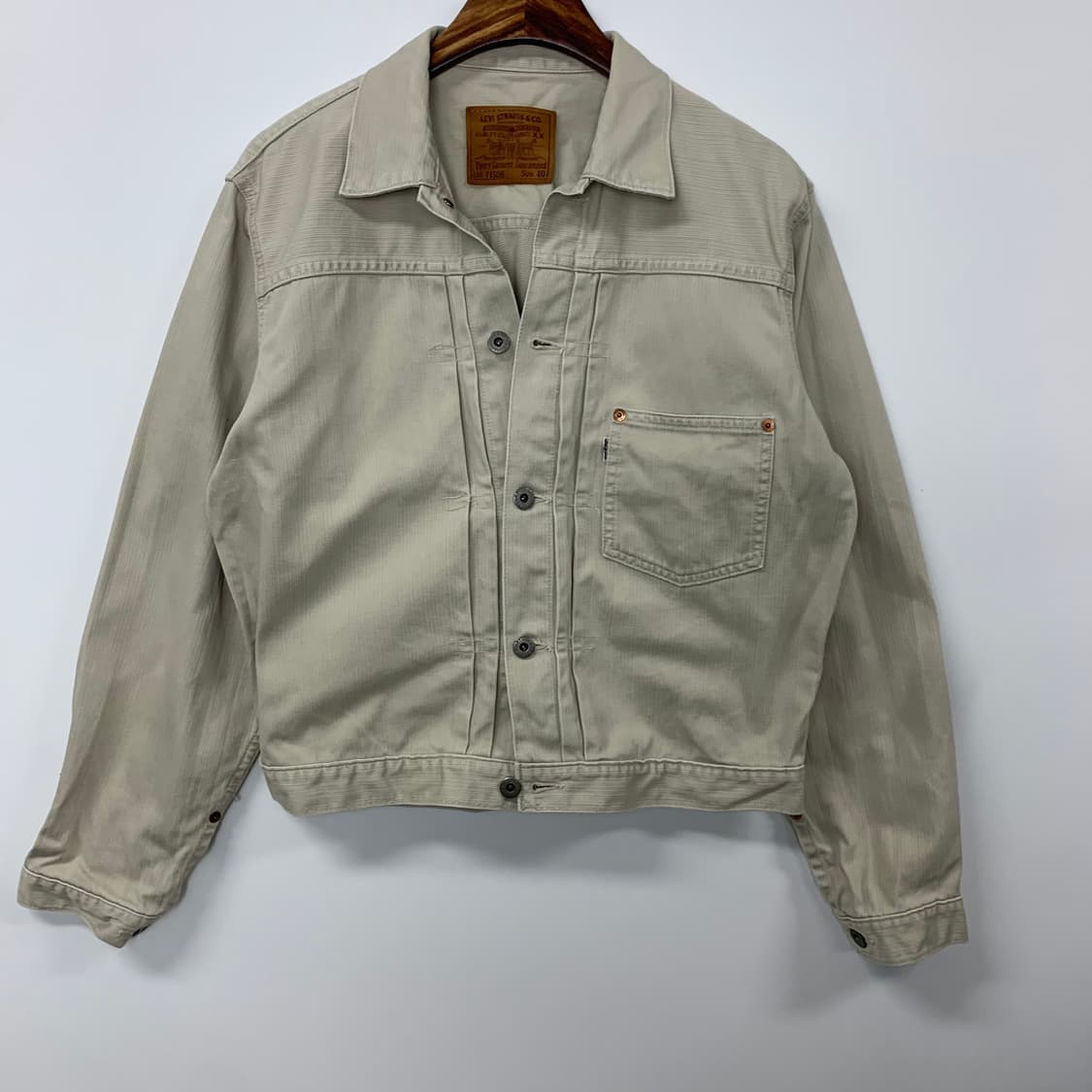 리바이스 xx 레드탭 타입1 신치백 데님 자켓 상품이미지3