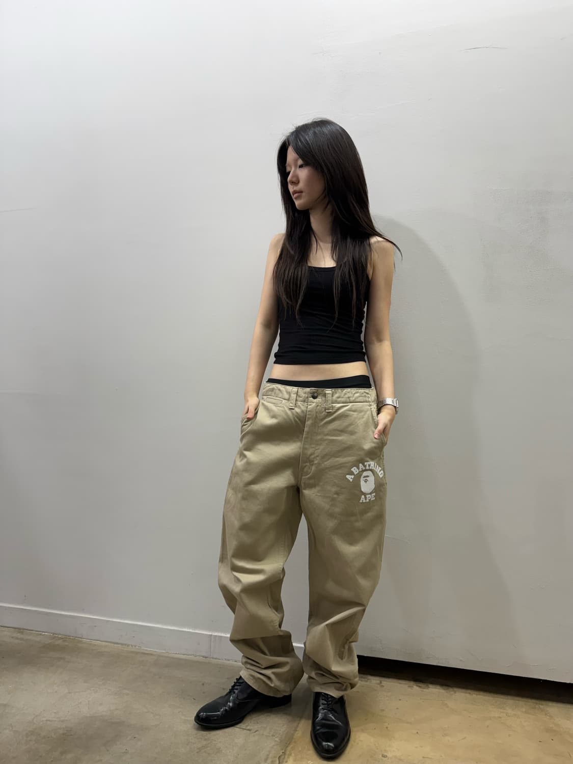 베이프 힙 로고 디테일 코튼 팬츠 상품이미지8