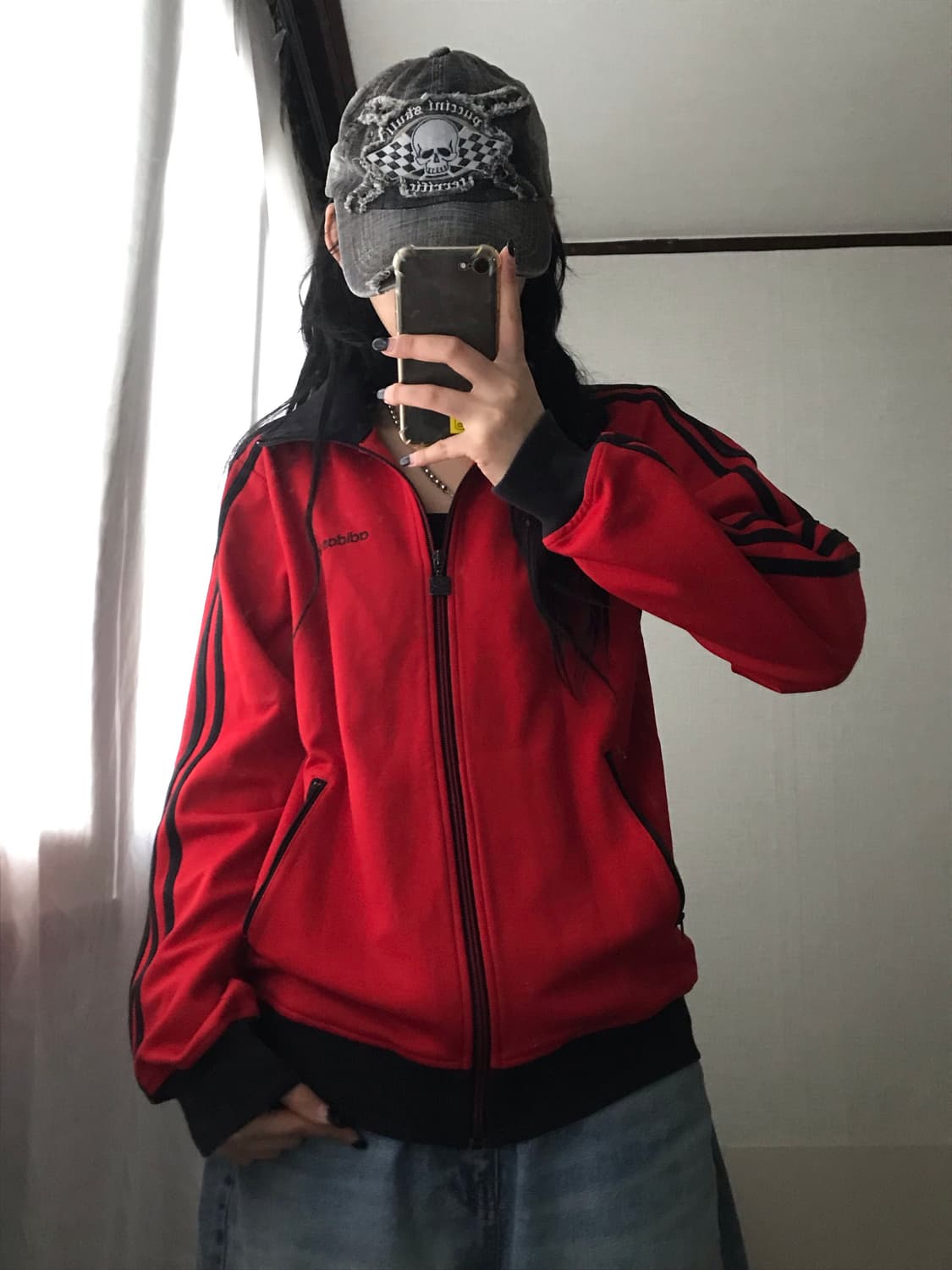 아디다스 블랙 레드 베켄바우어 져지 상품이미지5