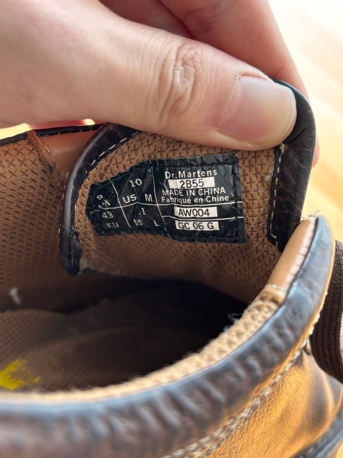 빈티지 닥터마틴 브라운 레더 더비슈즈 UK9/280 상품이미지7