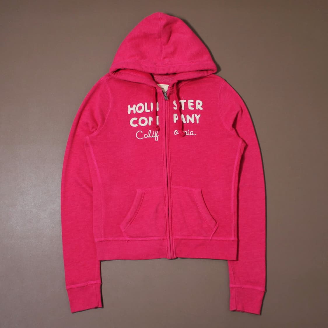 Hollister 홀리스터 핑크 기모 후드집업 상품이미지1