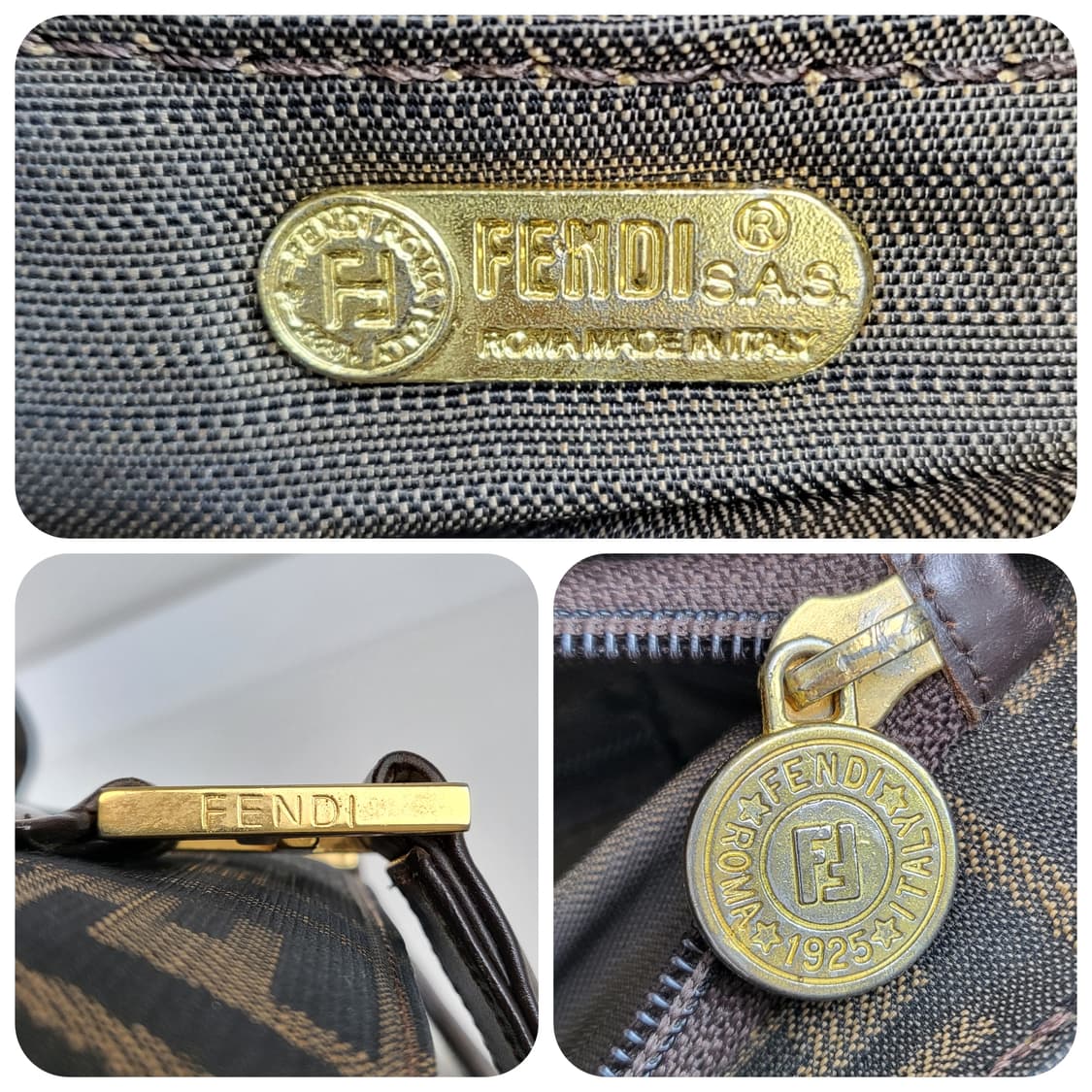 정품 펜디 빈티지 주카 스퀘어 토트백 상품이미지9