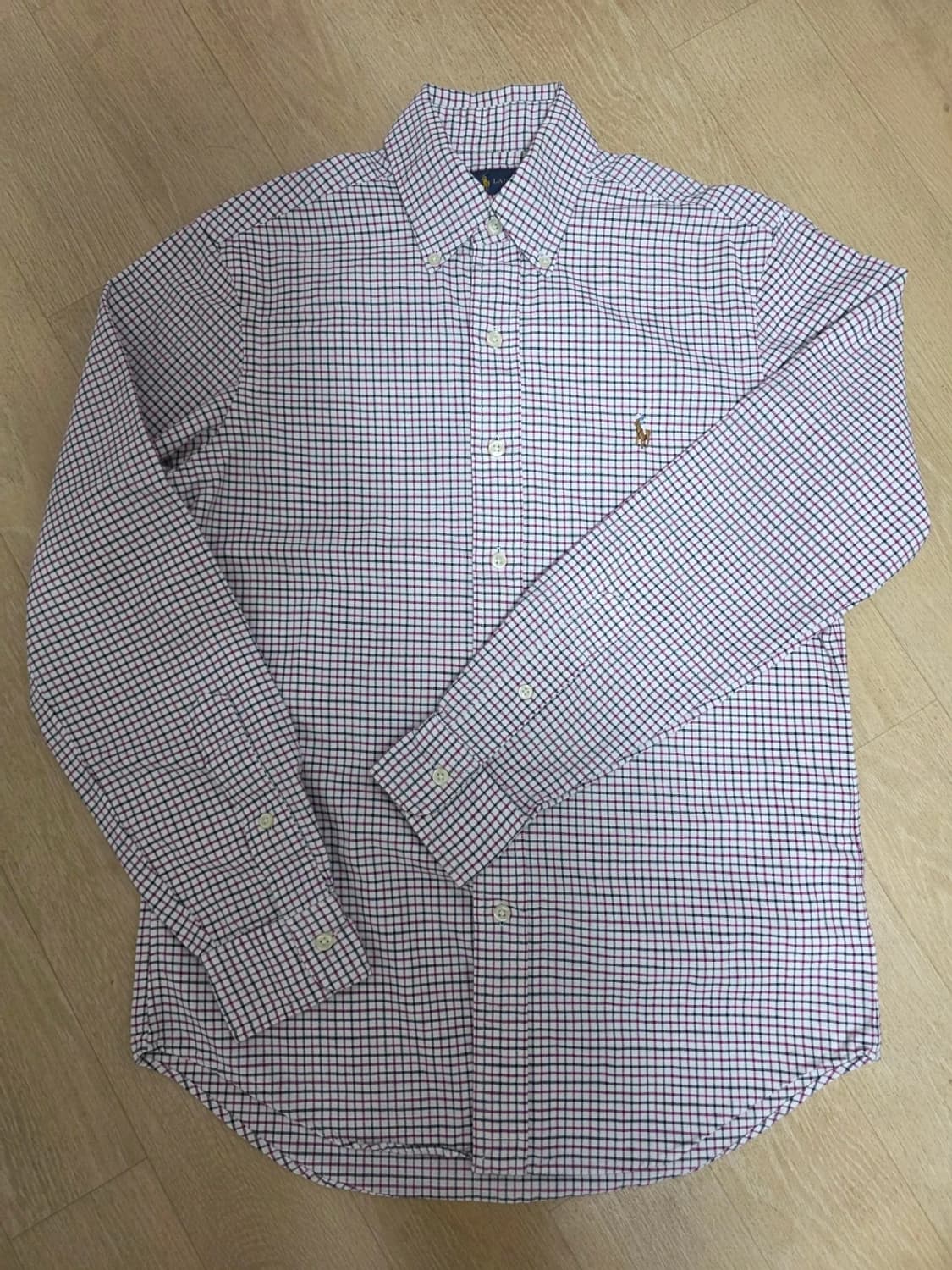 랄프로렌 여성 버튼다운 태터솔 체크 셔츠 상품이미지1