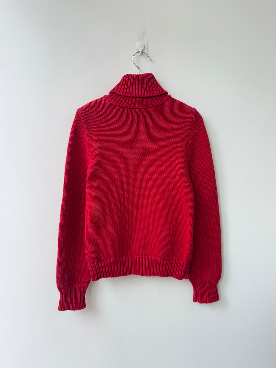 폴로진스 성조기 레드 터틀넥 코튼니트 상품이미지5