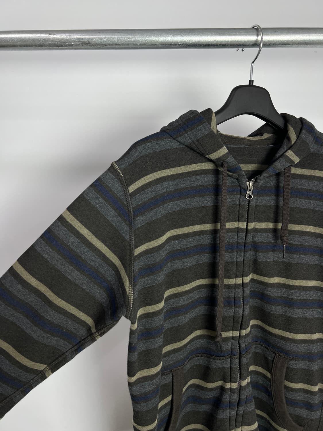빈티지 스트라이프 후드 집업  상품이미지4