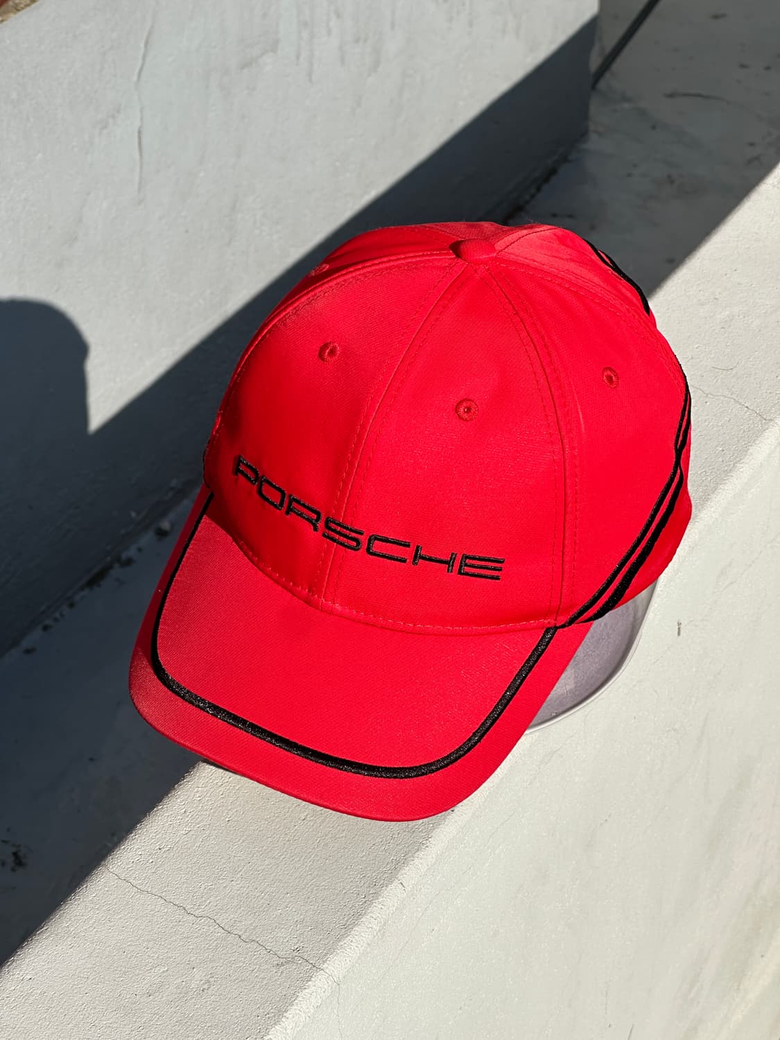 [F] 포르쉐 로고 레드 볼캡 모자 상품이미지2