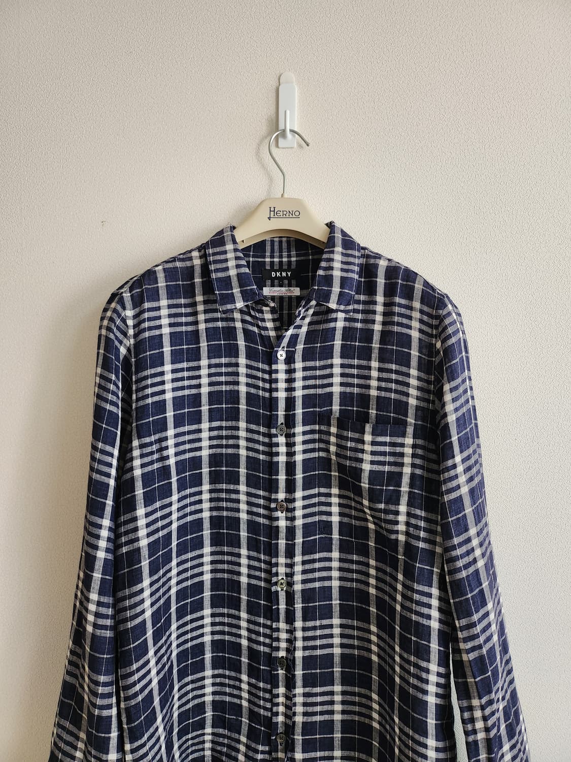 DKNY 린넨체크셔츠 (S 상품이미지1