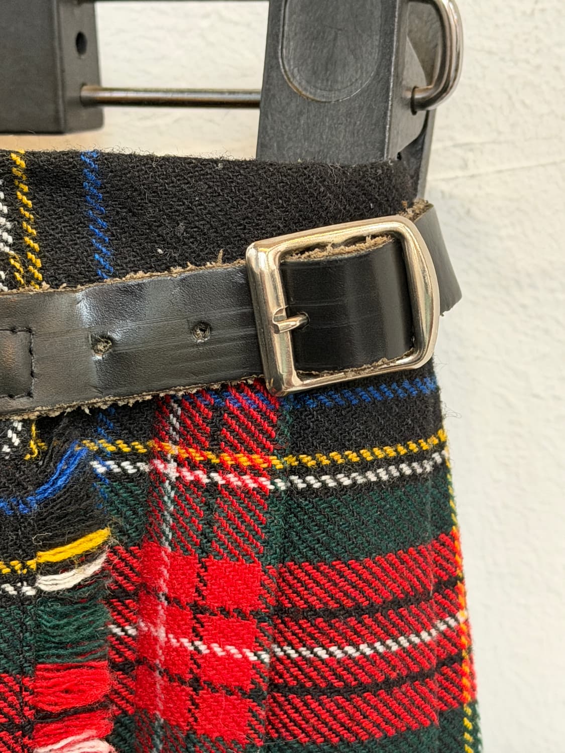 O NEIL OF DUBLIN 타탄 체크 킬트 플리츠 랩 스커트 36 상품이미지8