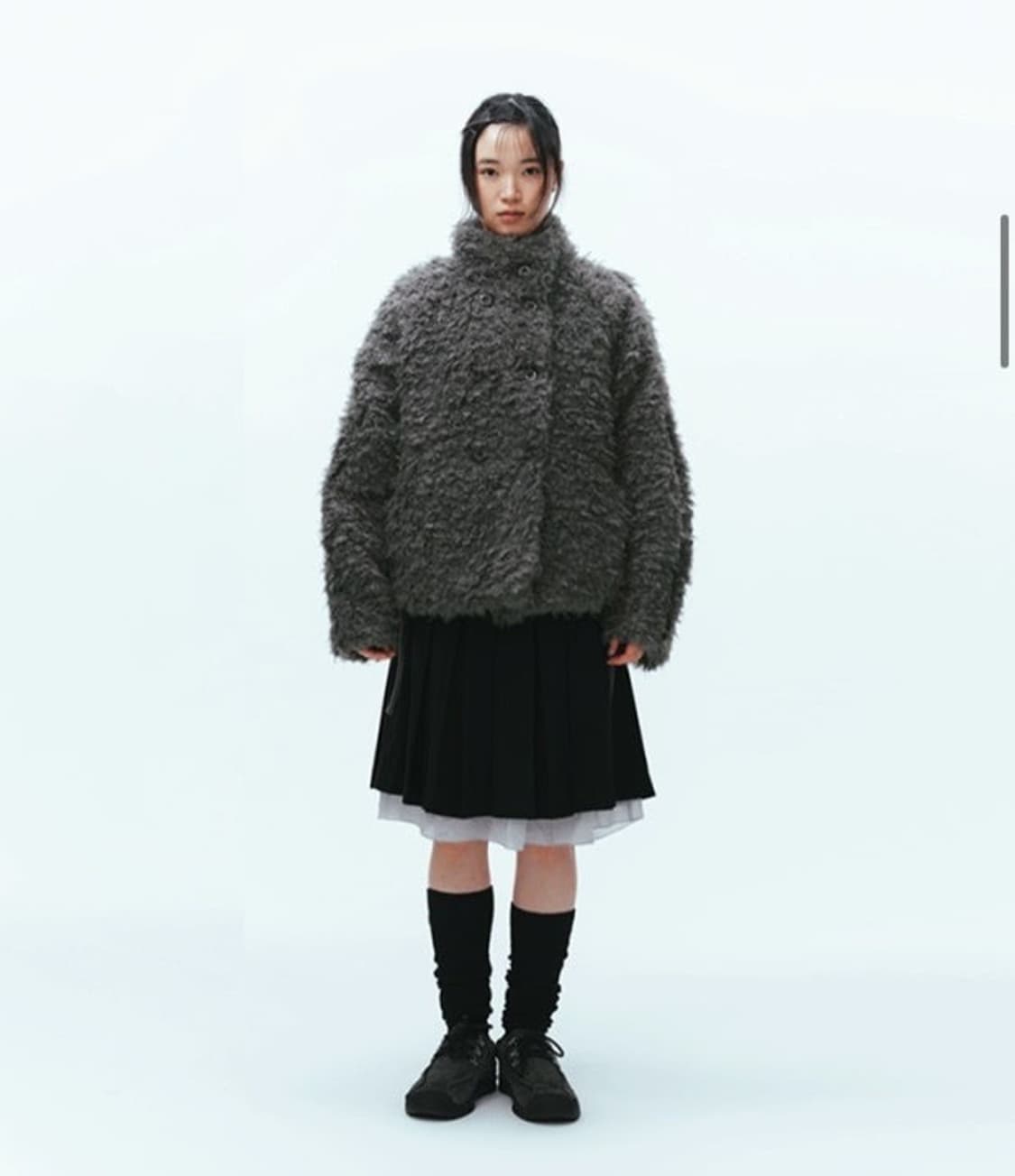 코이세이오 퍼자켓 그레이 상품이미지3