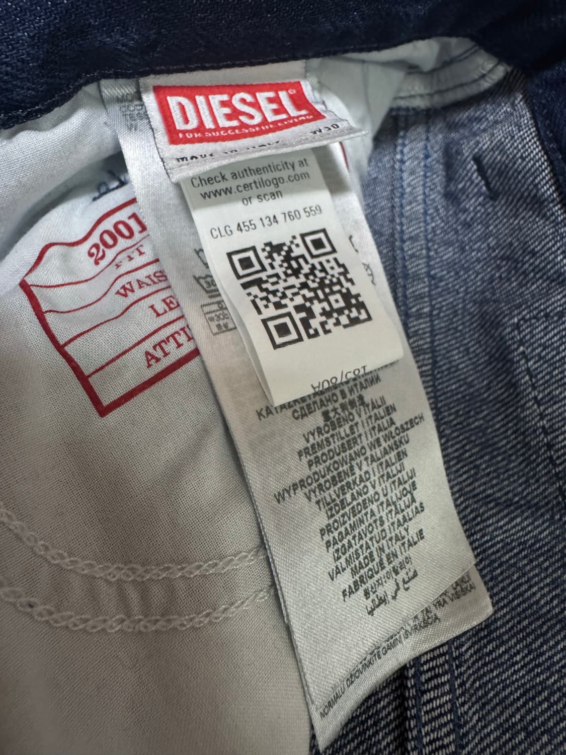 [30]Diesel 디젤 2001 D 매크로  데님 팬츠 상품이미지7