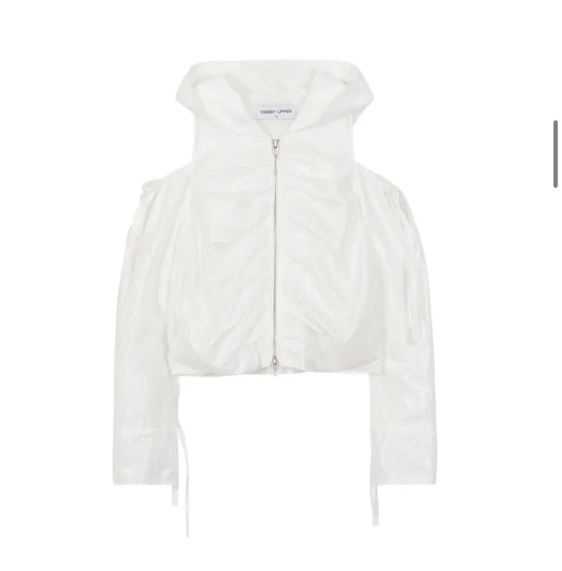 데비어퍼 셔링컷아웃 집업 상품이미지1