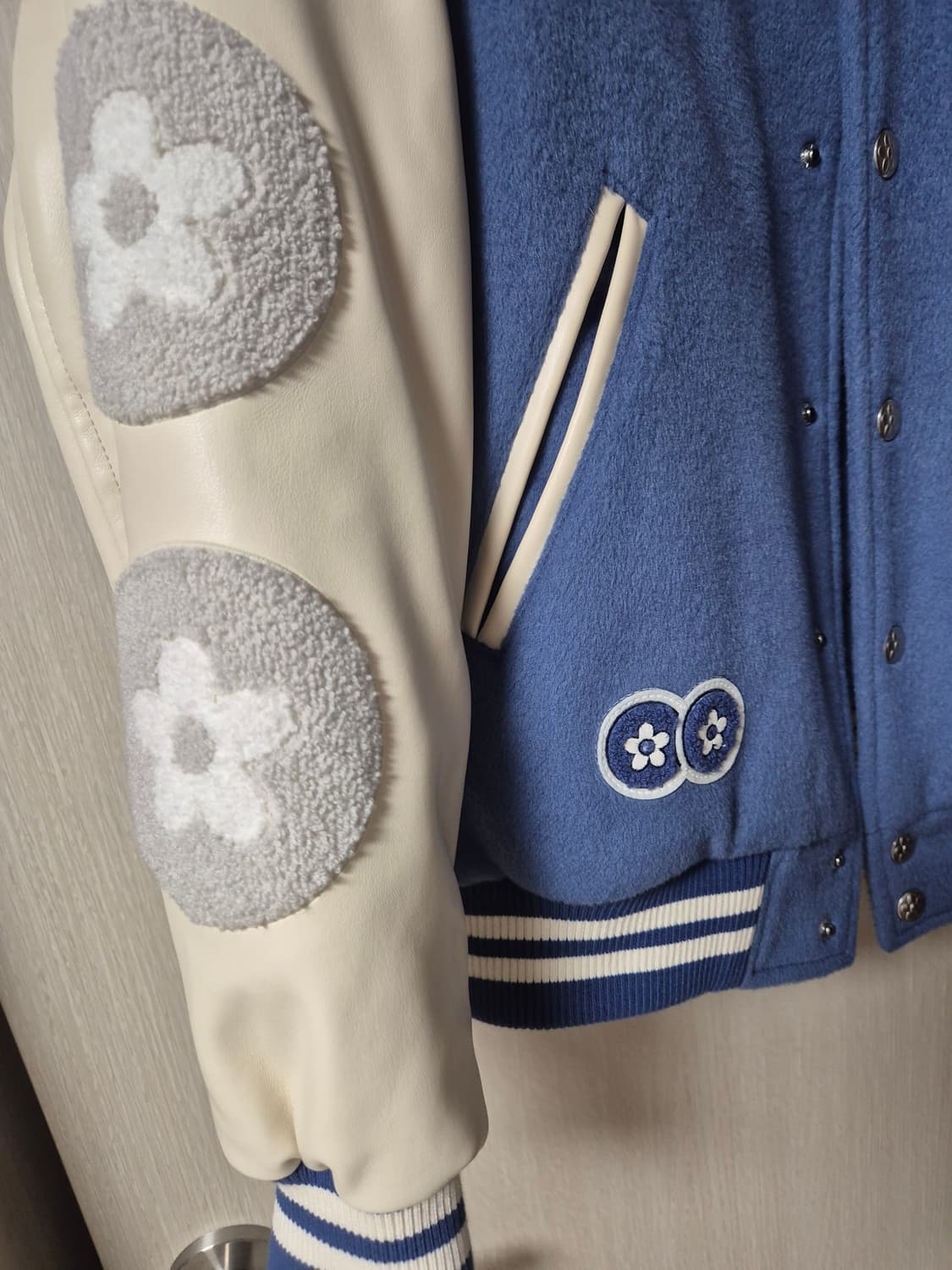 반디더핑크 X SM 엔터테이먼트 아티스트 바시티 자켓 S 점퍼 상품이미지3