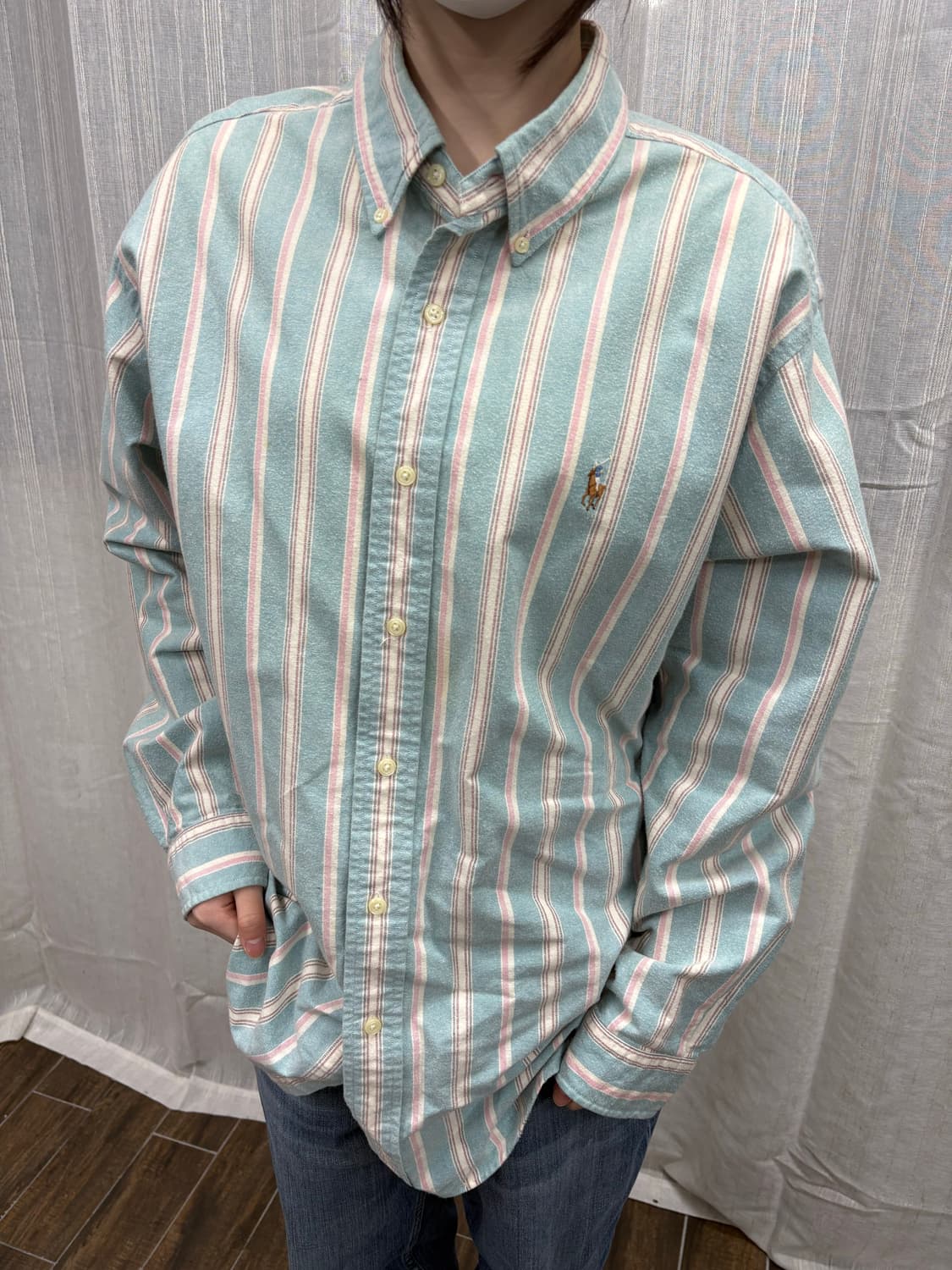 00s 폴로 랄프로렌 스트라이프 코튼 셔츠 상품이미지2