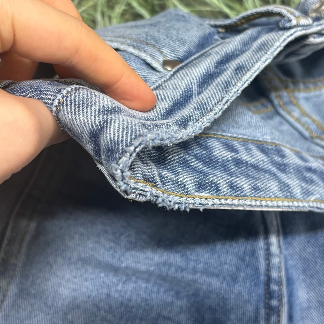 비터셀즈 비터쉘즈 하트 데님 버뮤다 2 사이즈 무신사 청반바지 청바지 상품이미지3