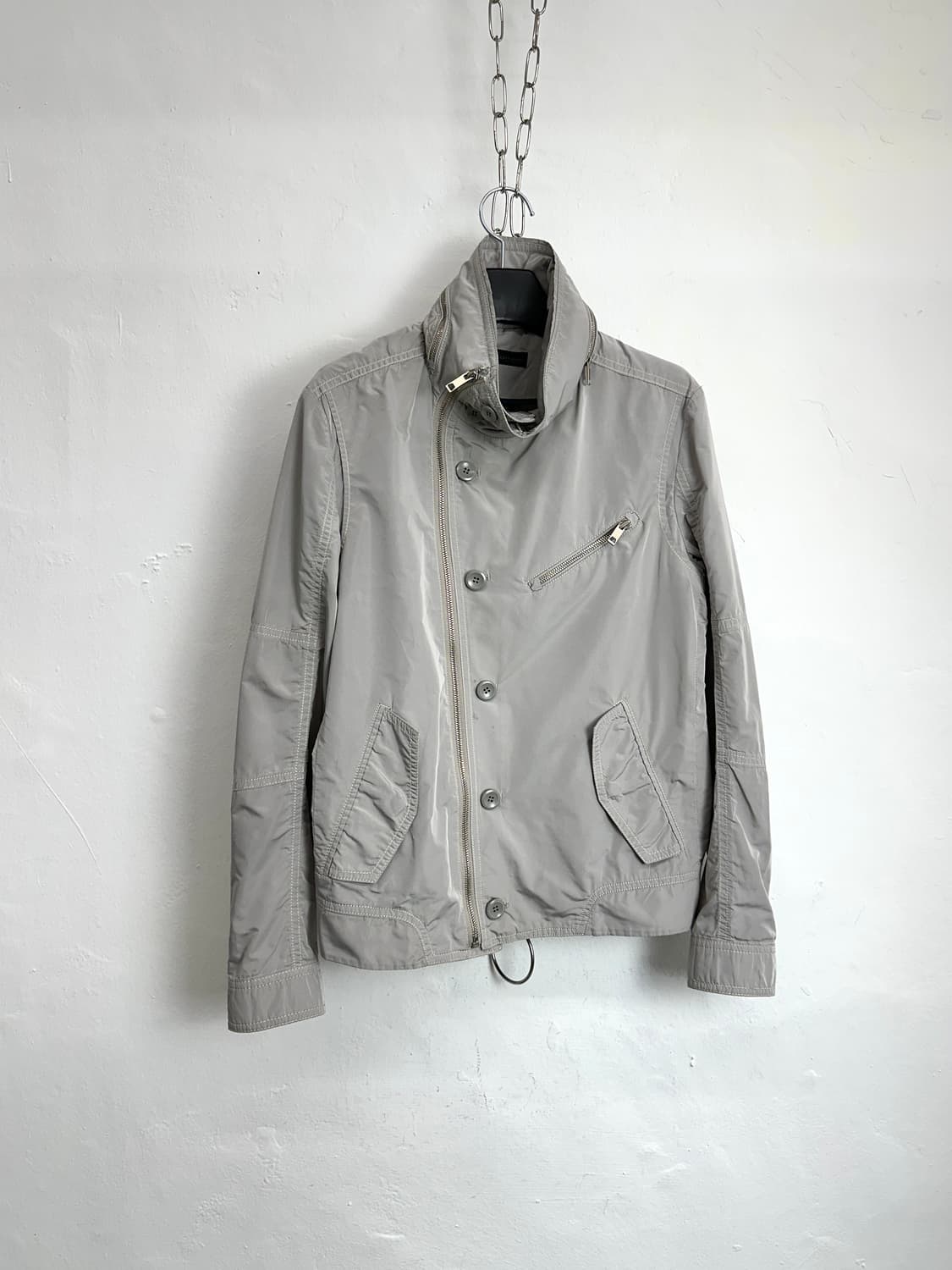 Solid Homme Asymmetrical Zip Button Jack 상품이미지4