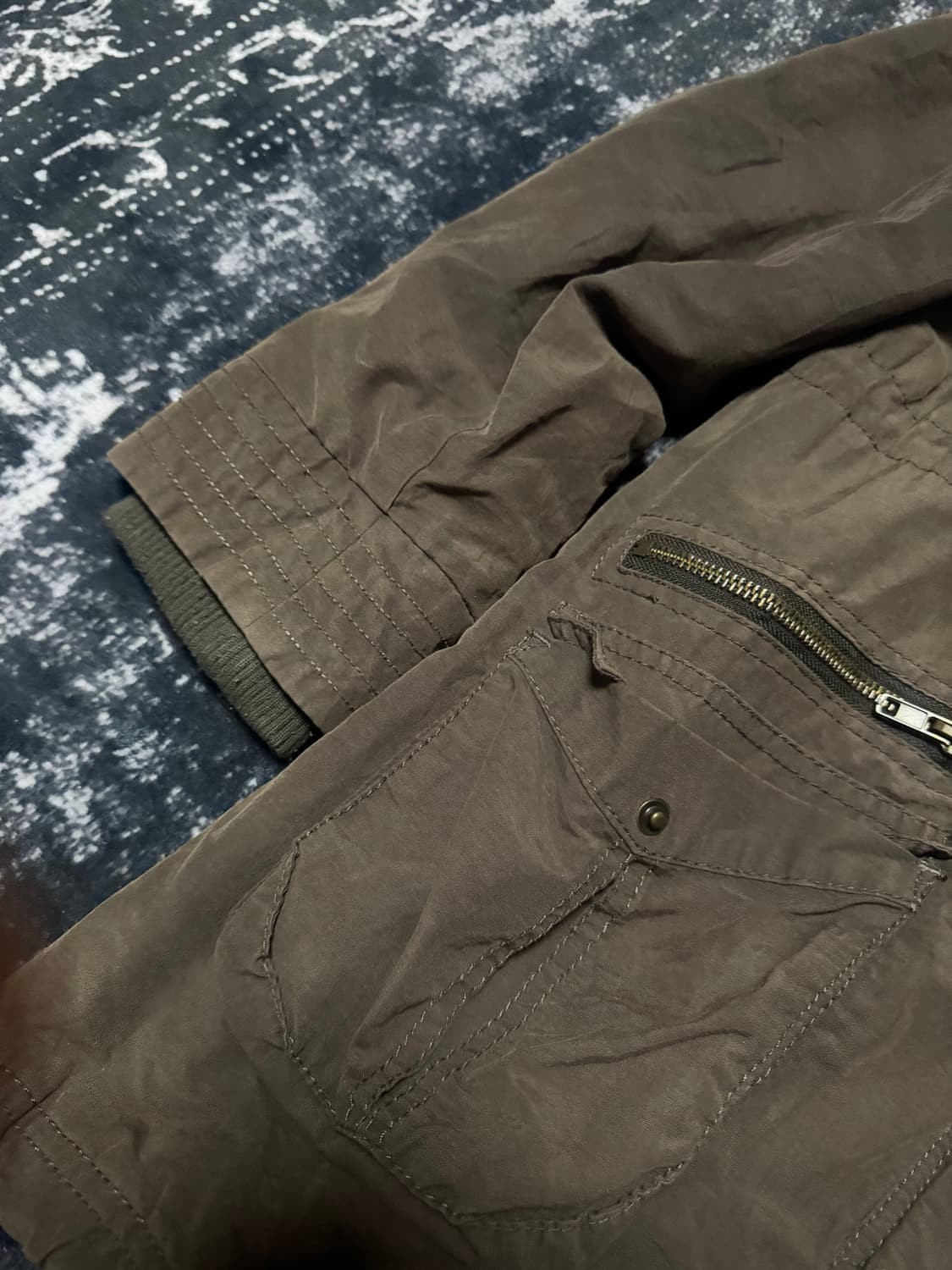 O0s Mode Dark Brown Hooded Jacket 상품이미지3