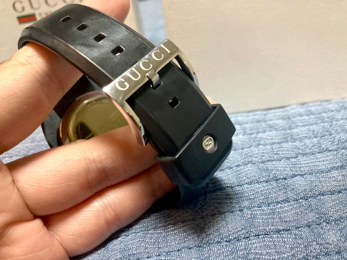 구찌 싱크 SYNC 시계 46mm 쿼츠 블랙 실버 상품이미지6