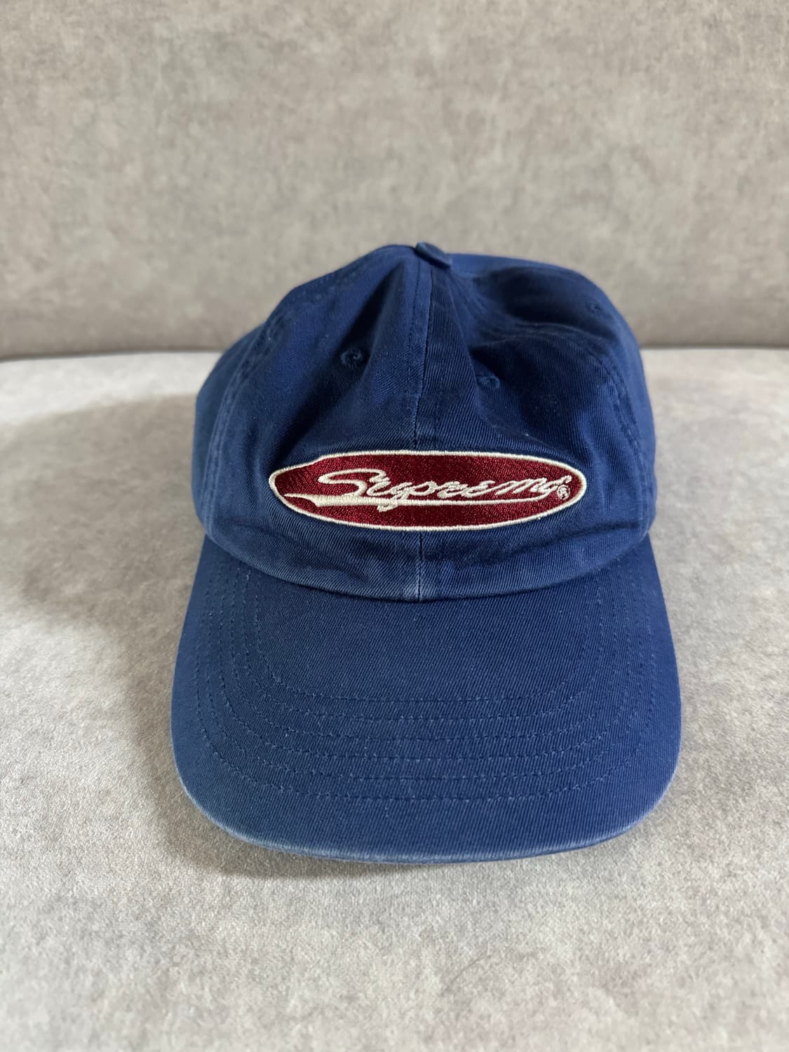 슈프림 오발 6-패널 캡 라이트 네이비 - 23SS 상품이미지1