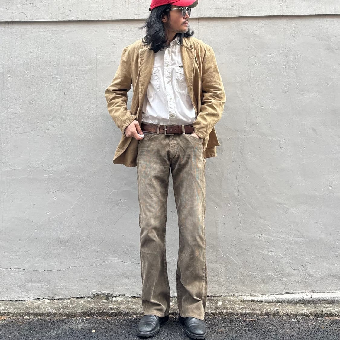 일본 리 코듀로이 부츠컷 상품이미지1