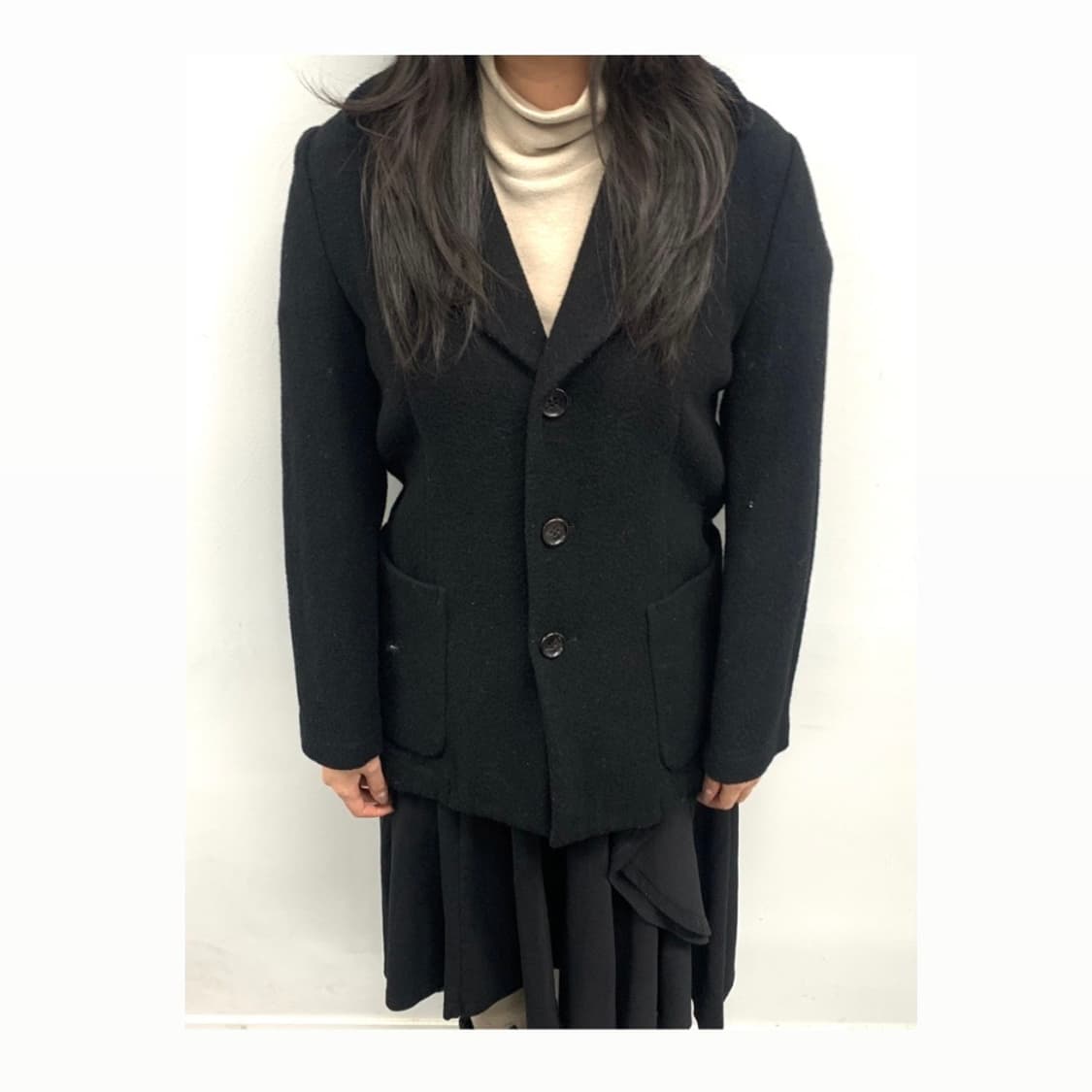 [AD1996]꼼데가르송 트리콧 퍼 코트 상품이미지2