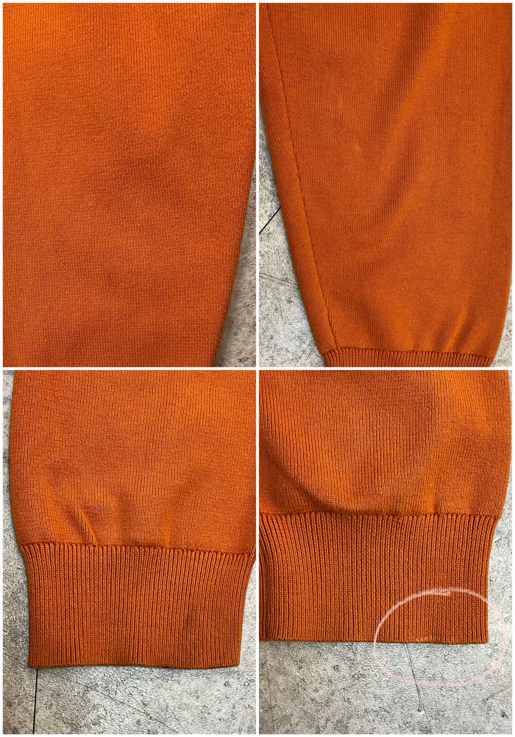 코스 카라 니트 오렌지 M #csz4140 상품이미지10