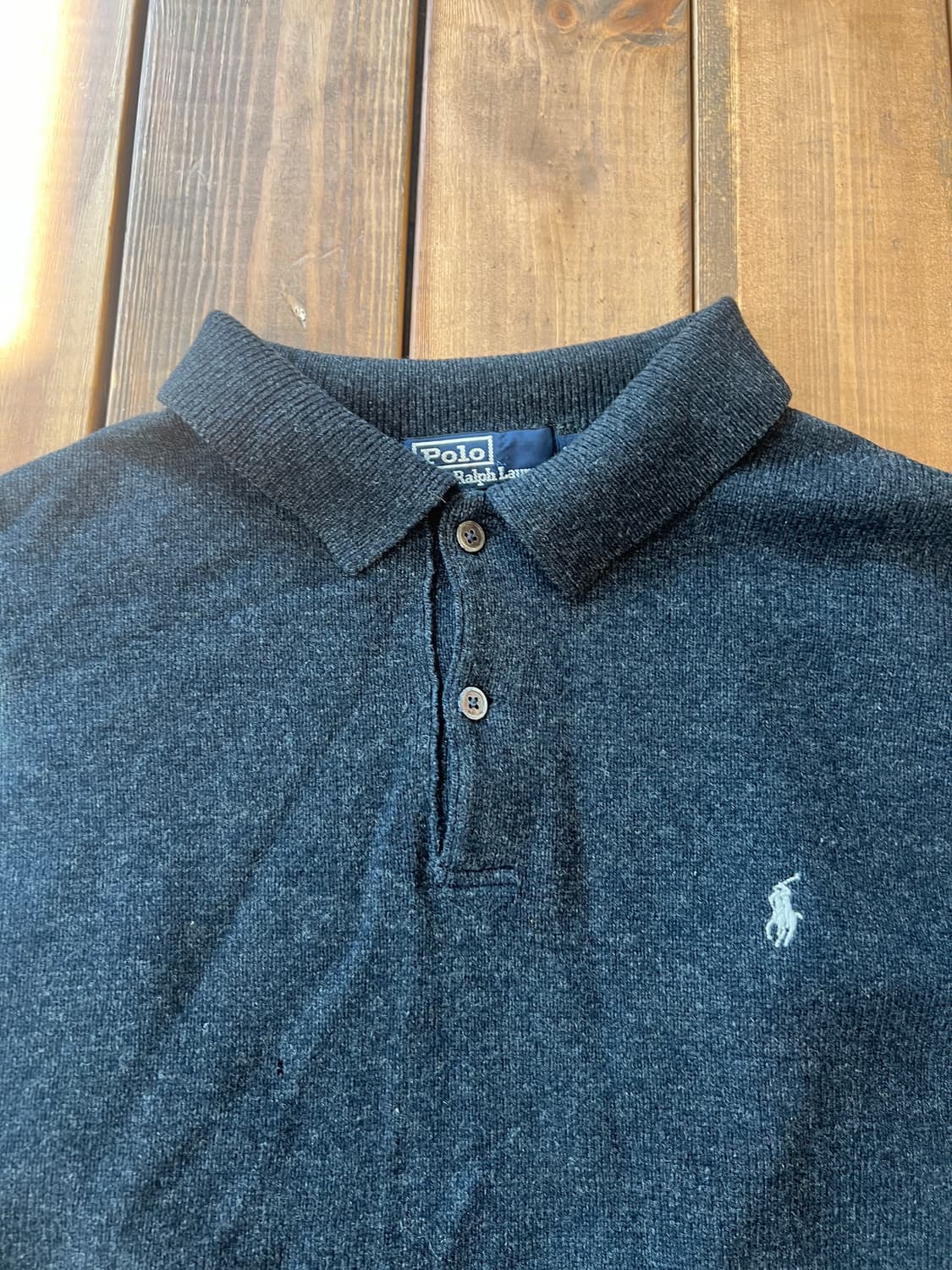 폴로 차콜 카라 니트 상품이미지7