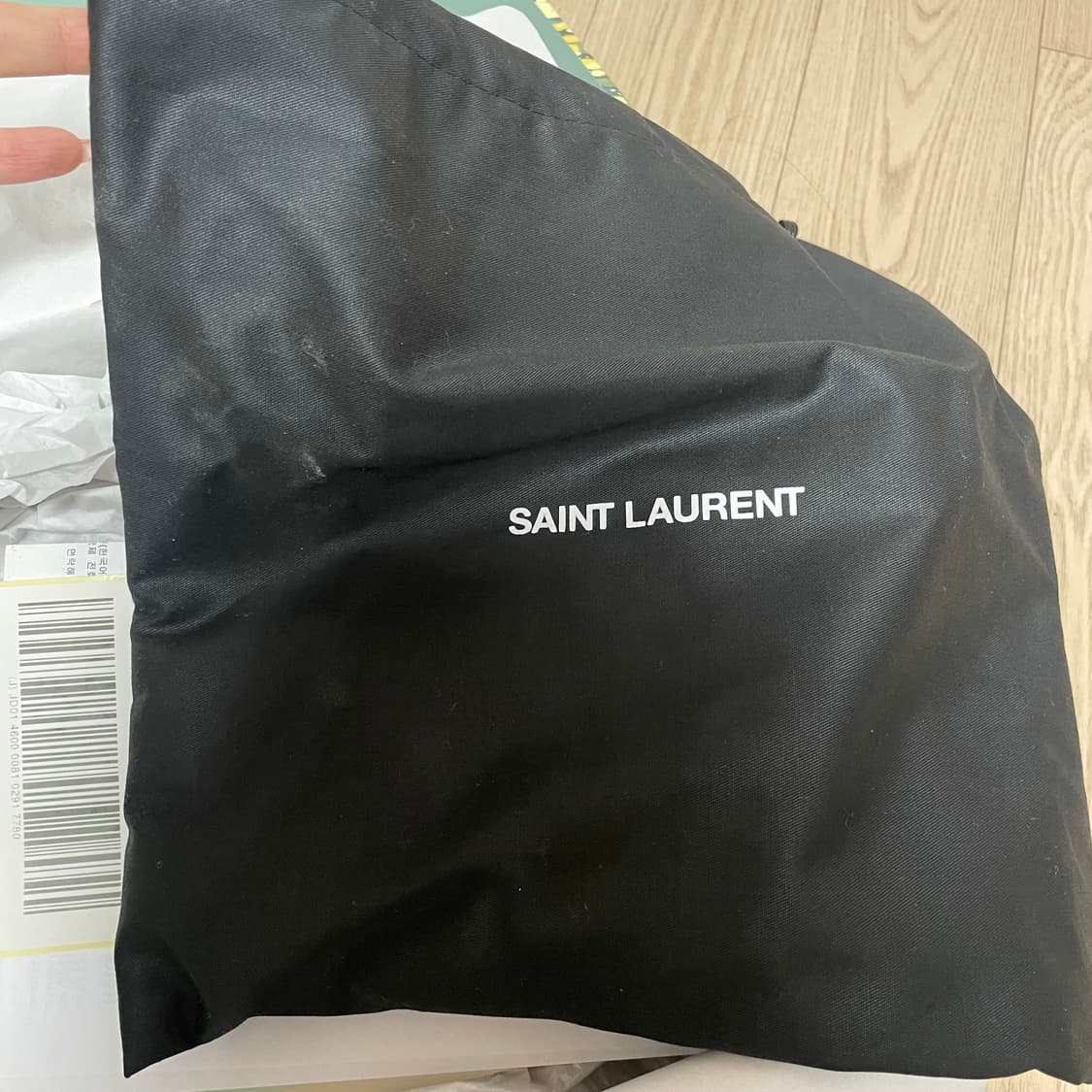 새상품. 생로랑 모노그램 블랙은장 벨트 2cm 85사이즈 상품이미지6