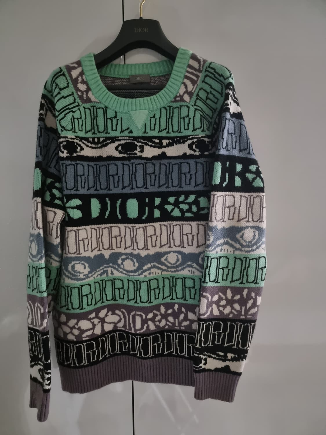 디올X숀 스투시 콜라보 멀티컬러 스웨트 니트 상품이미지3