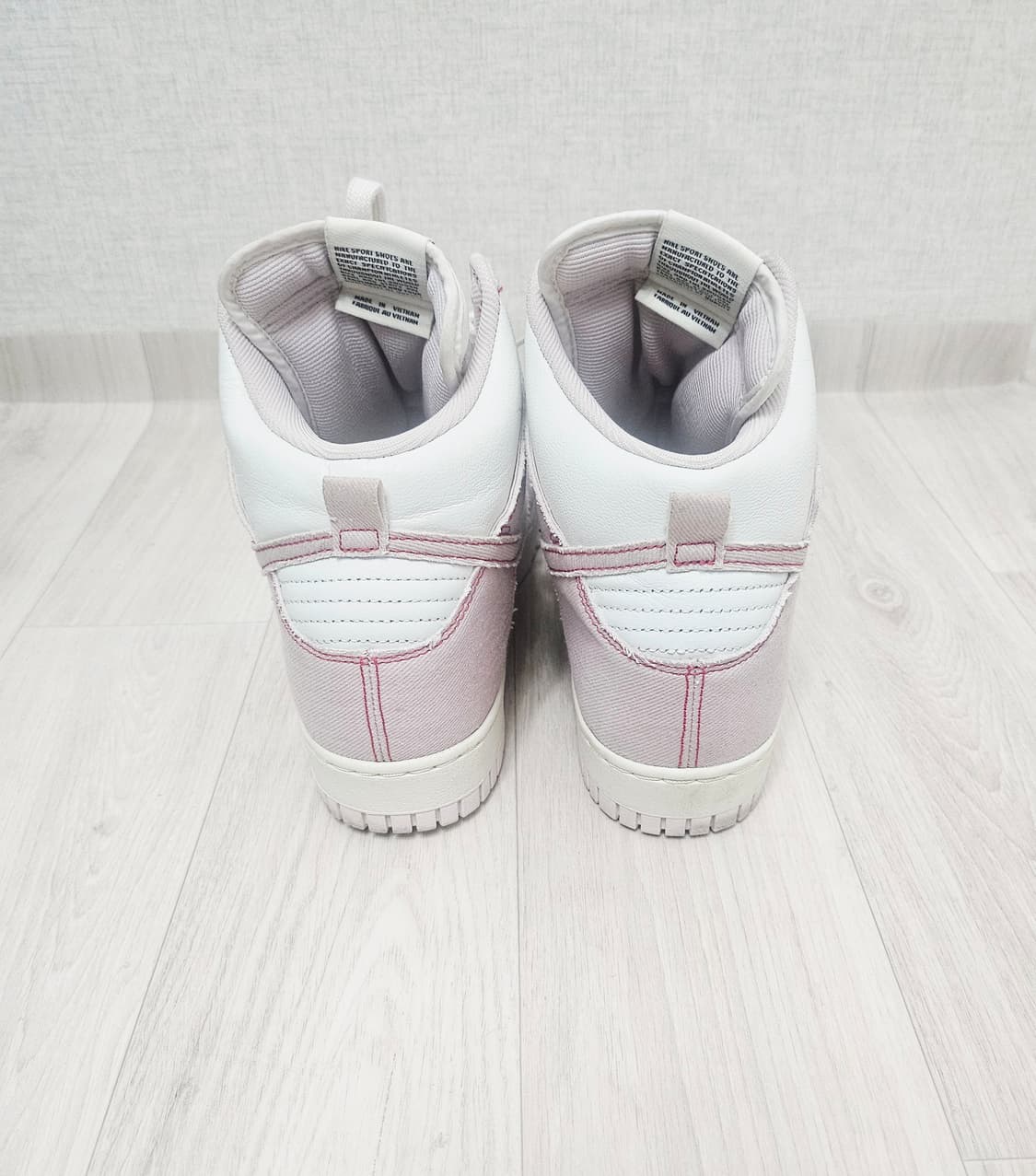 (270)☆초대장급☆ 나이키 덩크 하이 1985 베얼리 로즈데님 운동화 상품이미지6