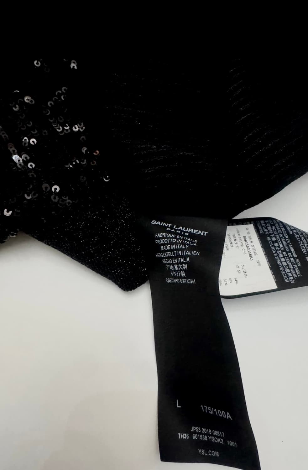 Saint Laurent mens Sequins S/S Polo Shir 상품이미지8