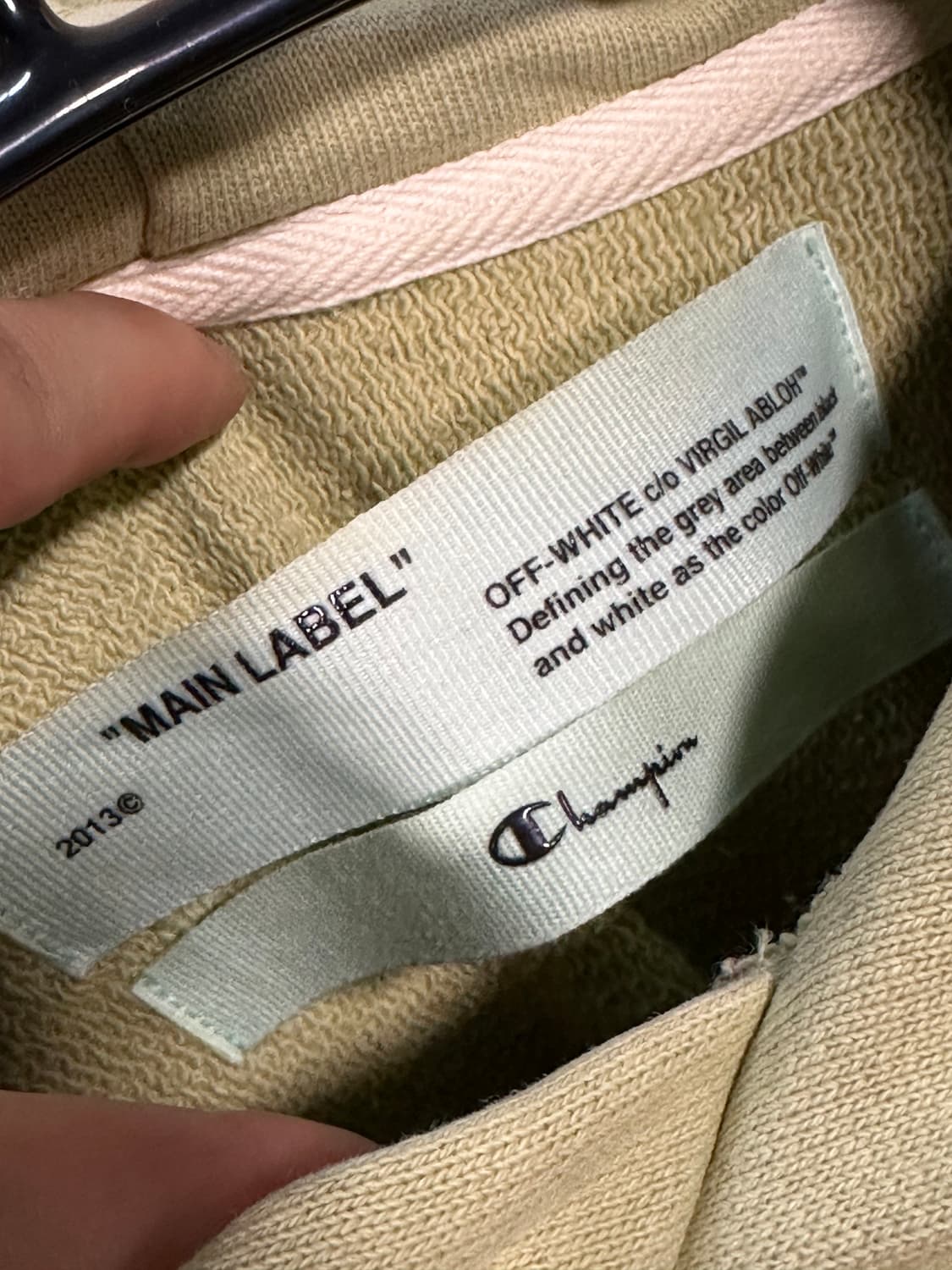 오프화이트 x 챔피언 후디 처분  상품이미지5