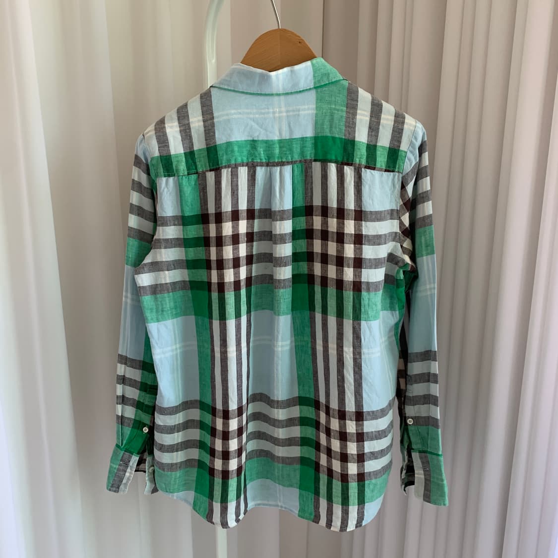 빈폴 BEANPOLE 린넨 100 체크셔츠 상품이미지2