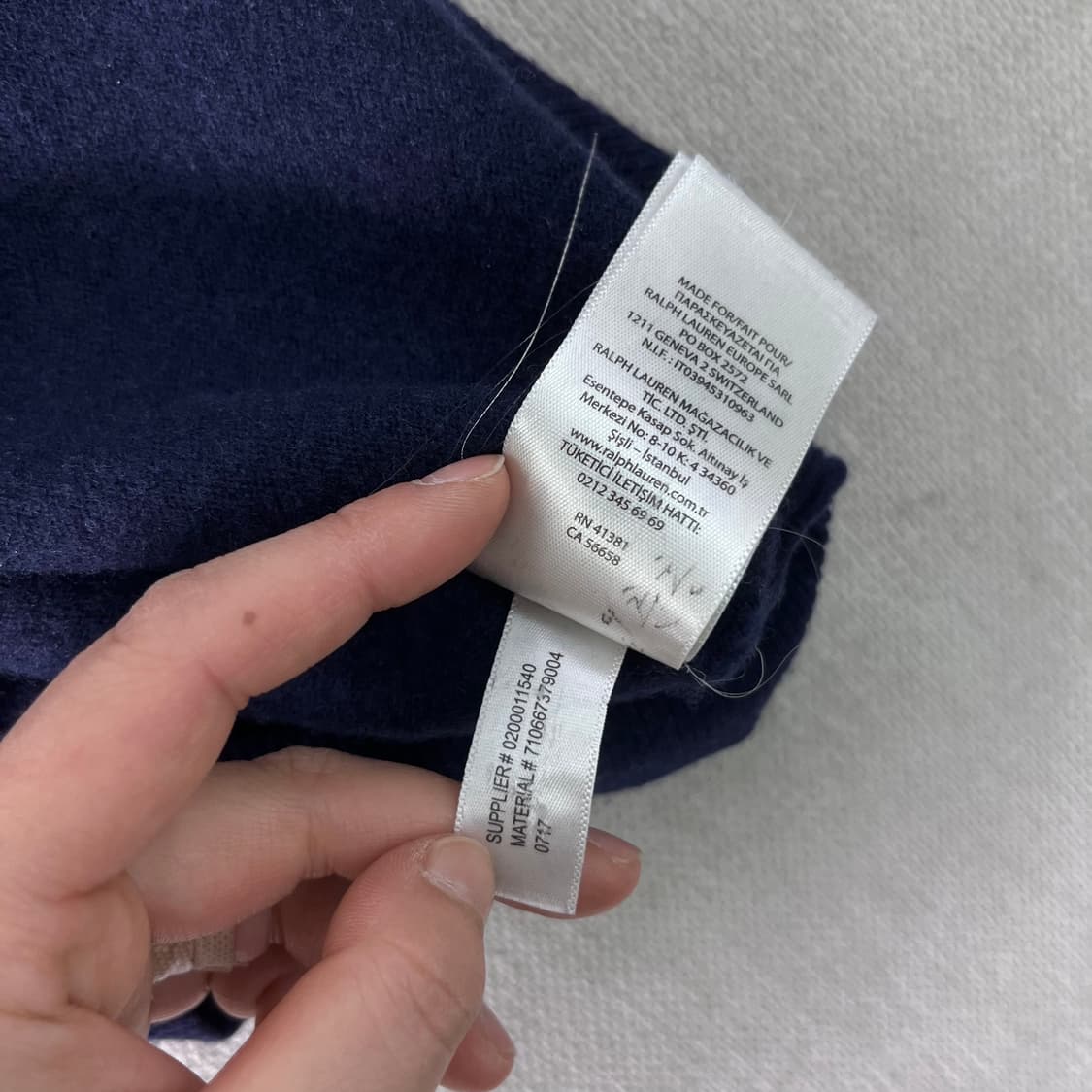 95 폴로랄프로렌 엘보우 패치 울 반집업 니트 상품이미지8