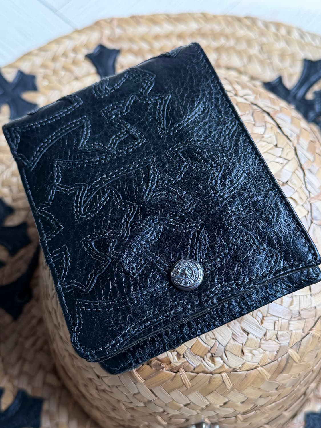 크롬하츠 블랙 패치 지갑 월렛 상품이미지3