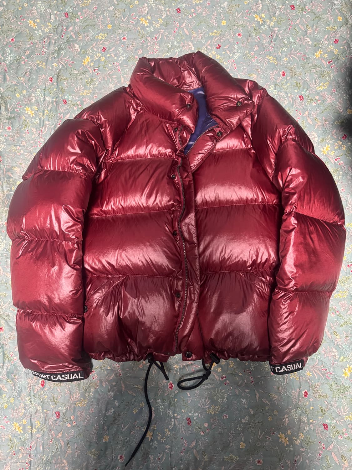 [M]헤리티지플로스 1972숏패딩 레드 상품이미지1