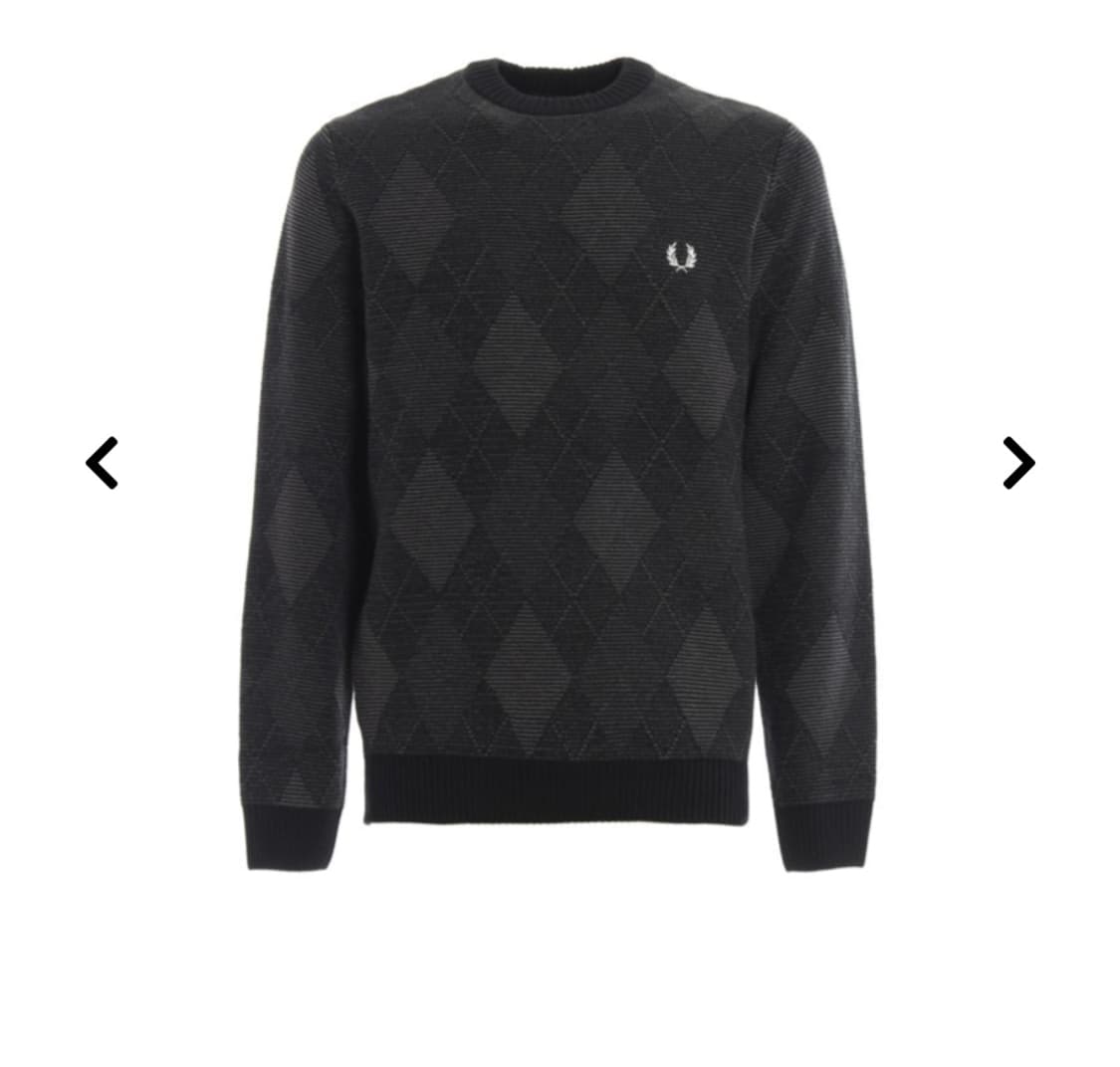 프레드페리 아가일 니트  M 남성 스웨터 상품이미지1