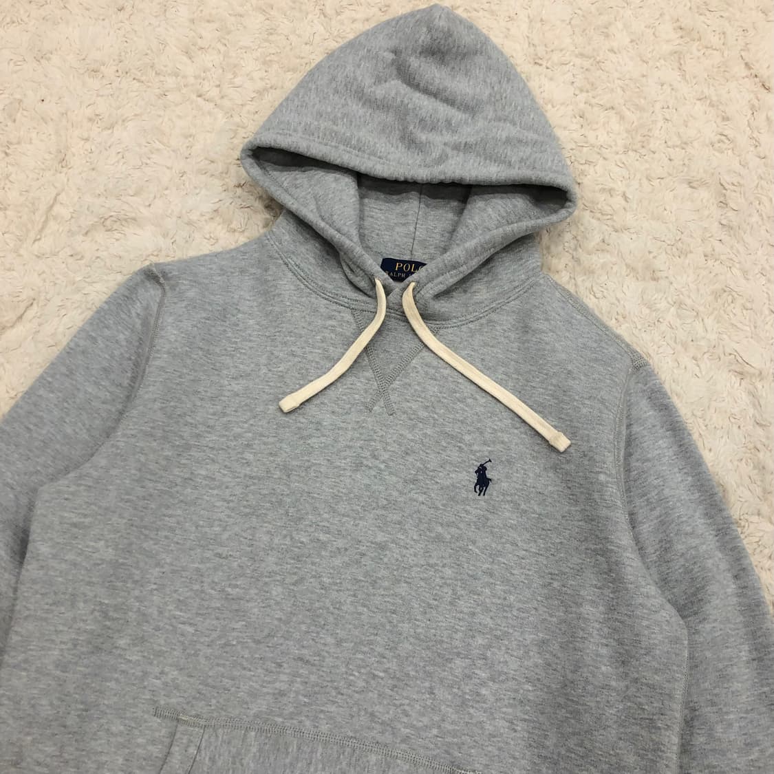폴로 랄프로렌 그레이 기모 후드티 상품이미지2