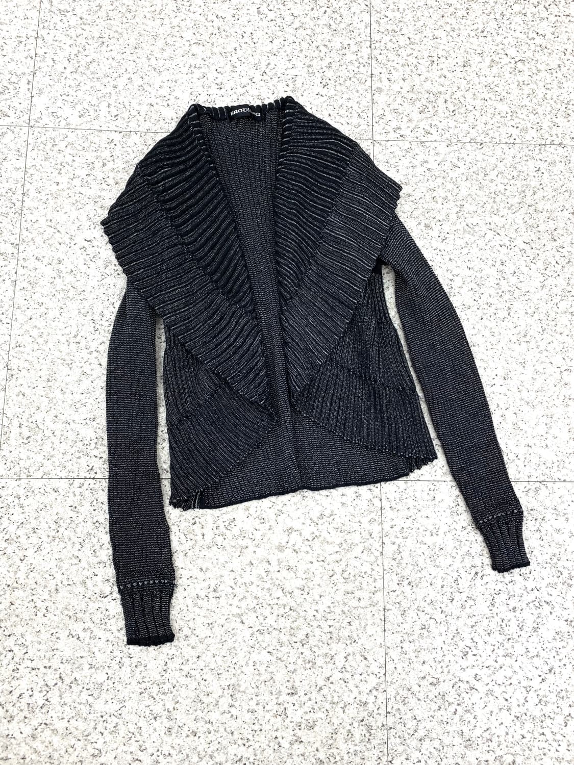 Pleated collar knit cardigan 상품이미지5