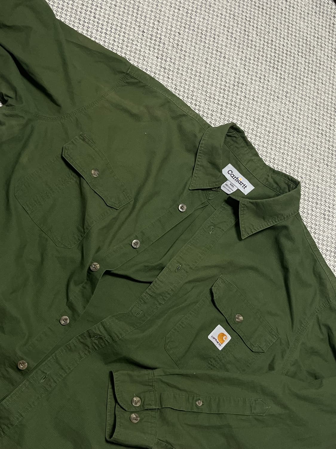 칼하트 카키 셔츠 남방 상품이미지1