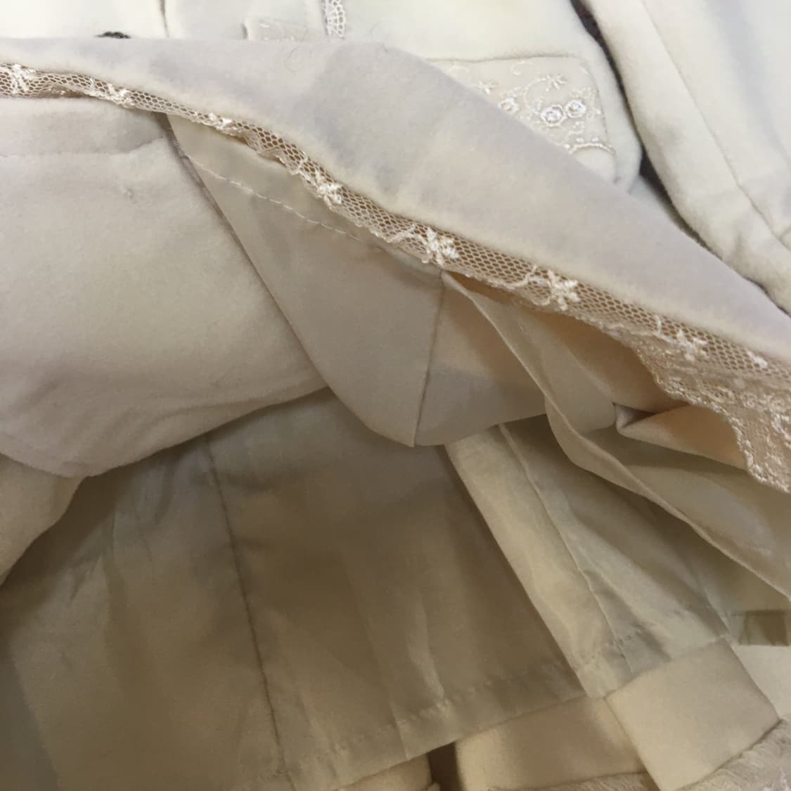 빈티지 엑시즈팜 라떼갸루 레이스 퍼 코트 빈티지 모리걸 상품이미지4