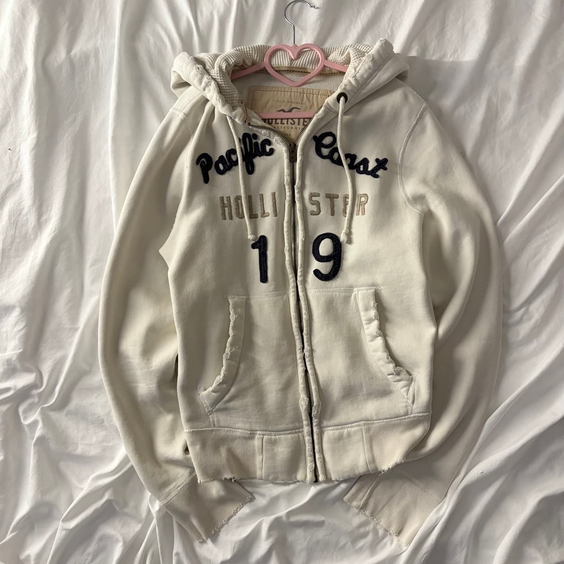 홀리스터 아이보리 후드집업 상품이미지2