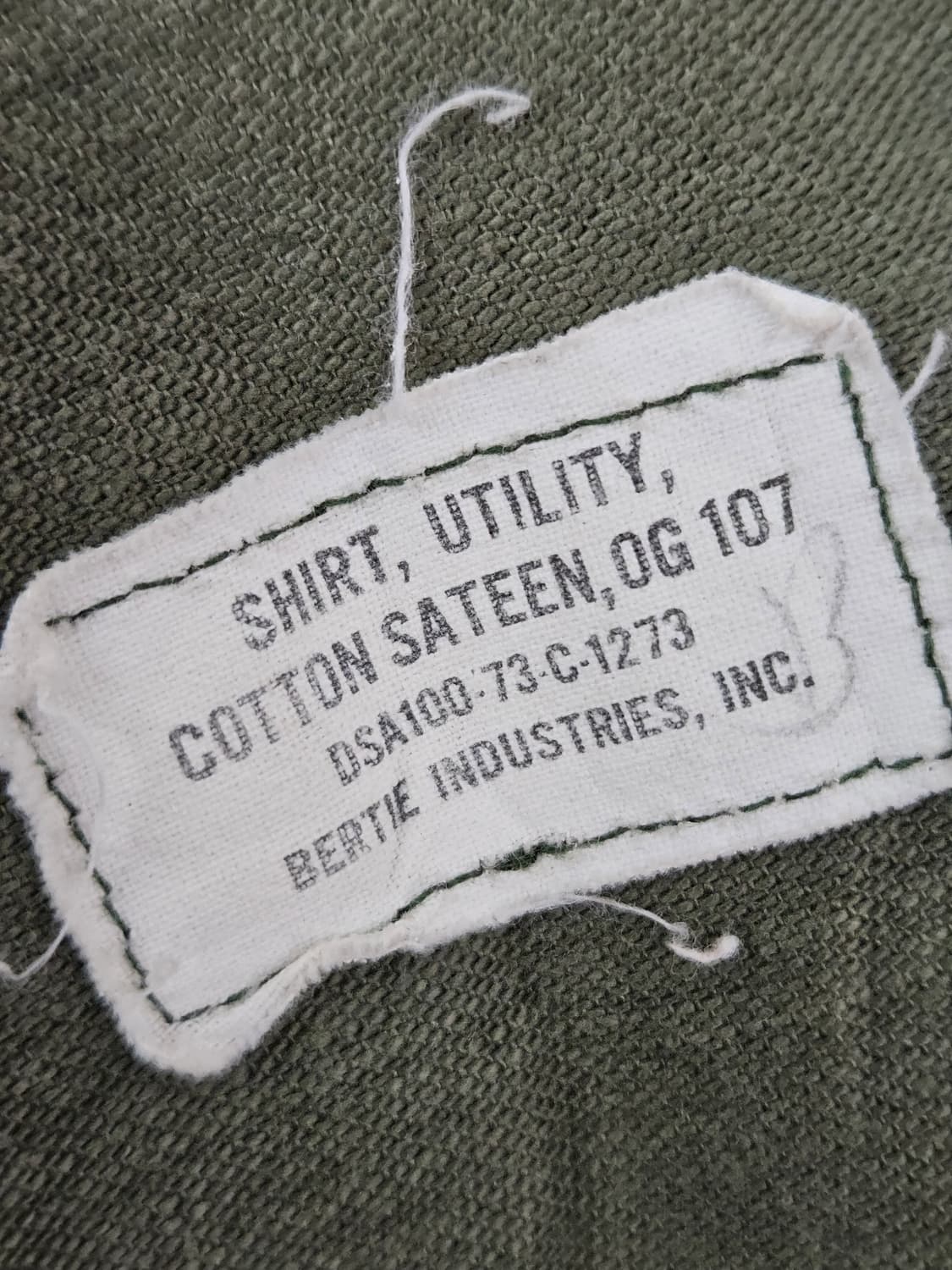1970's 오리지널 OG107 셔츠 백사틴 15.5  상품이미지5