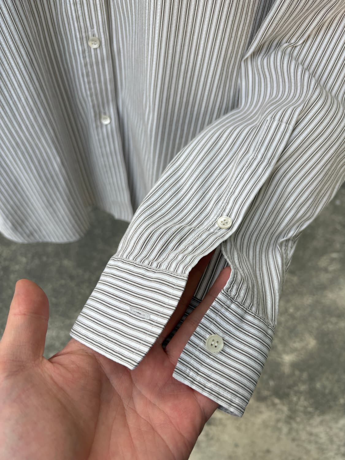 미우미우 06-07 fw 스트라이프 셔츠 상품이미지4