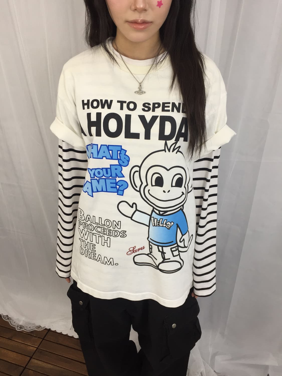 00s Grass Hopper Monkey Graphic Tee 상품이미지3