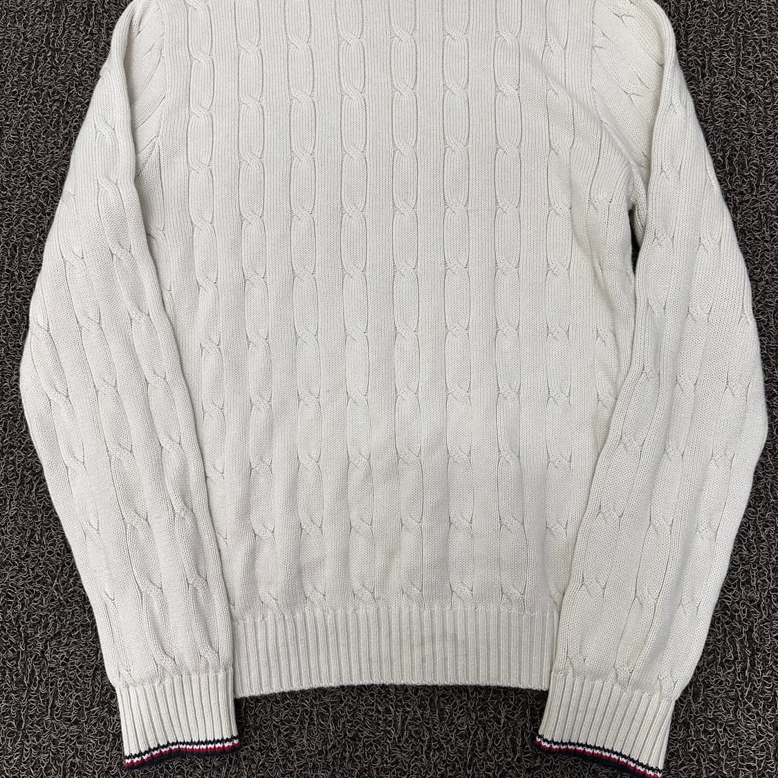 타미힐피거 꽈배기 케이블 니트 아이보리 M 상품이미지8