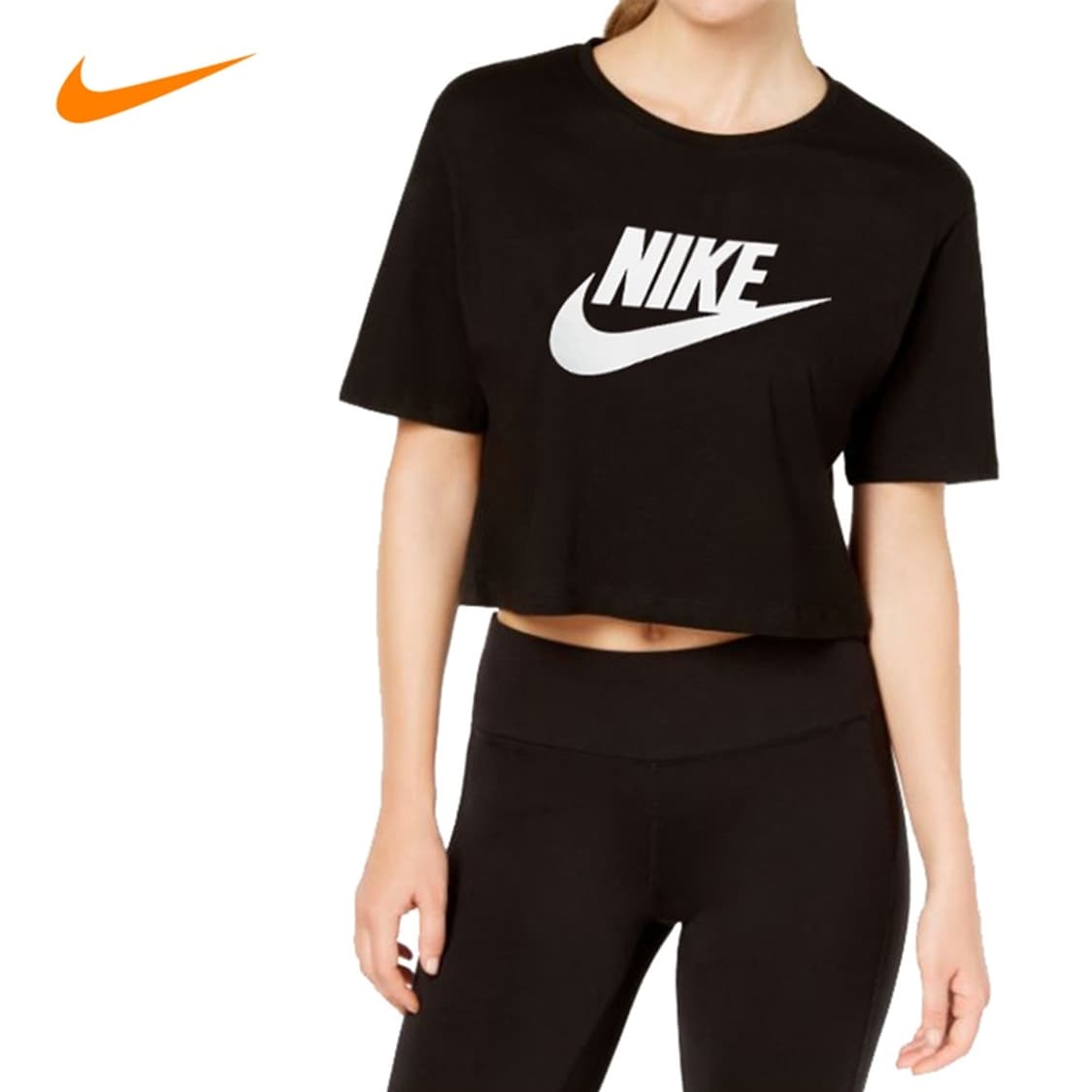 [[여성 L, A급] 나이키(NIKE) 크롭 퓨추라 반팔티셔츠@464 상품이미지1