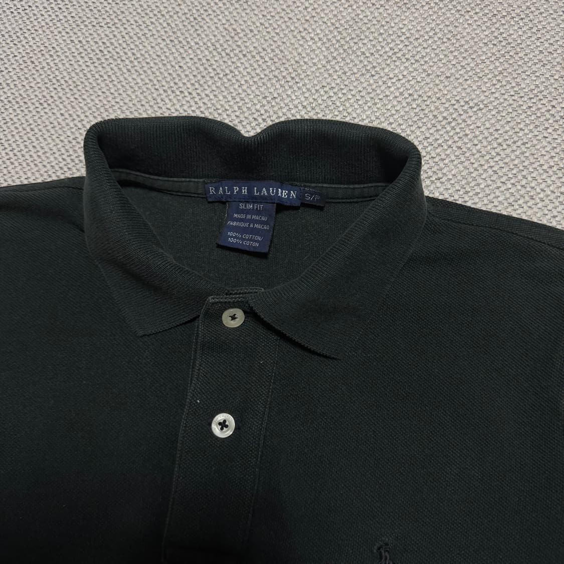 랄프로렌 블랙 슬림핏 반팔 폴로티 상품이미지3