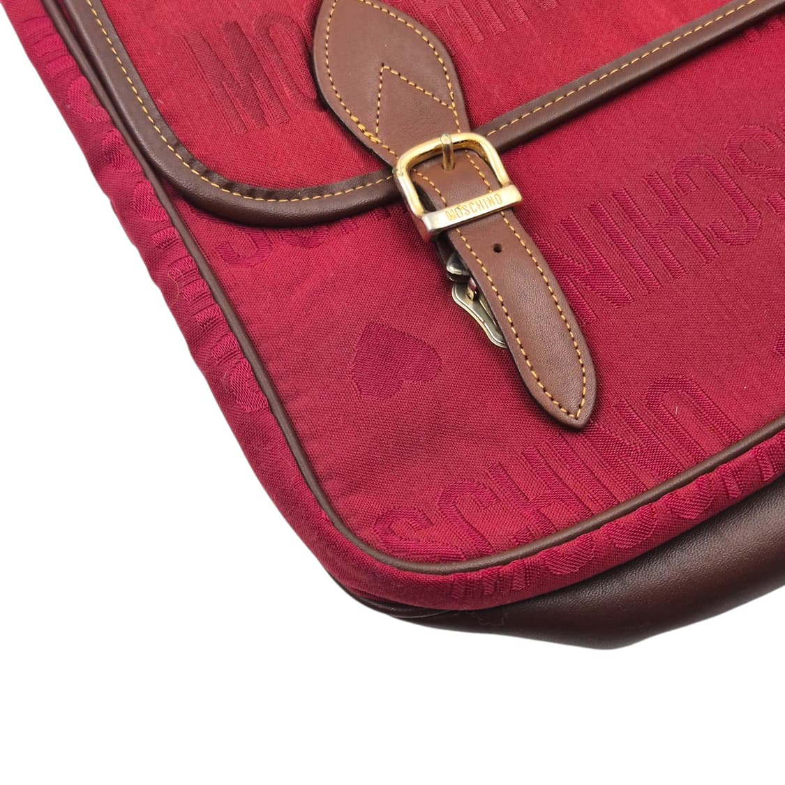 90s 이탈리아 모스키노 하트 벨트 레더 2way 백 상품이미지3