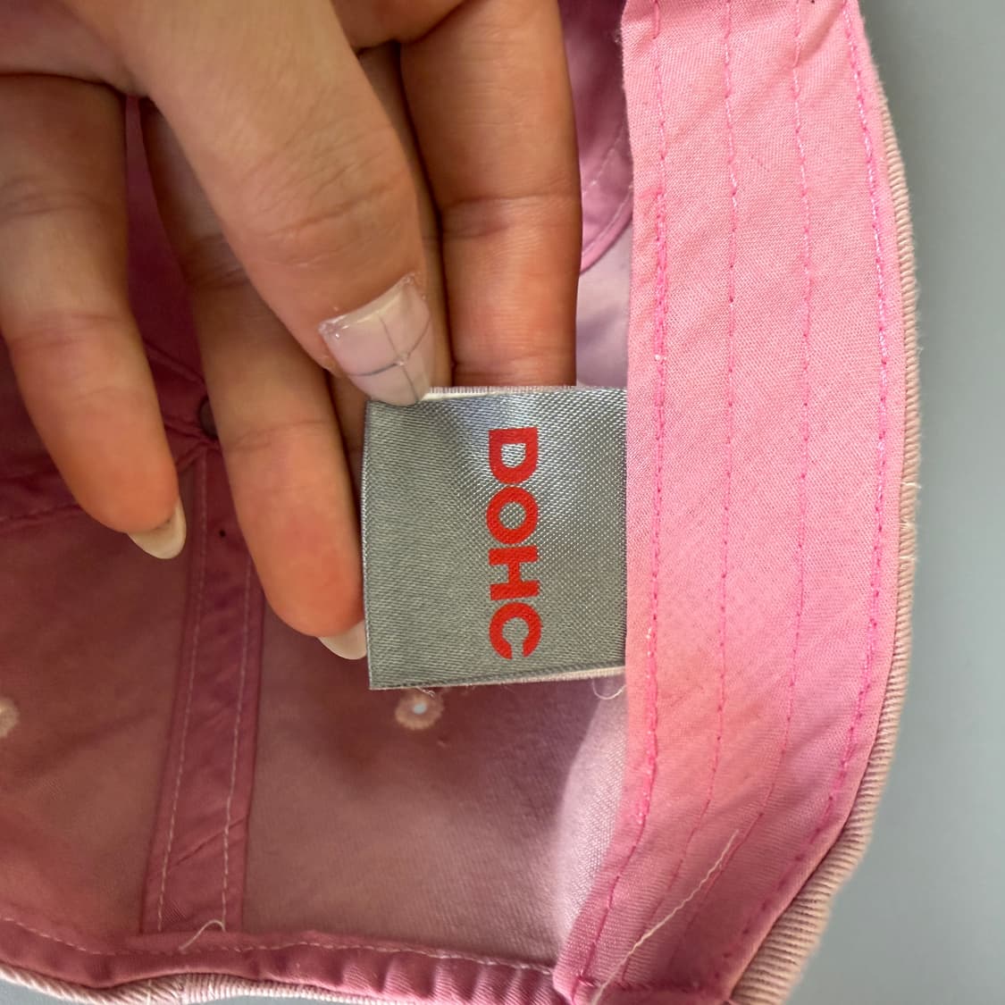 DOHC Y2k 딸기우유 빅패치 볼캡 상품이미지4